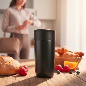 Thermo mug 240 ml ADRASAN Schwarzwolf black