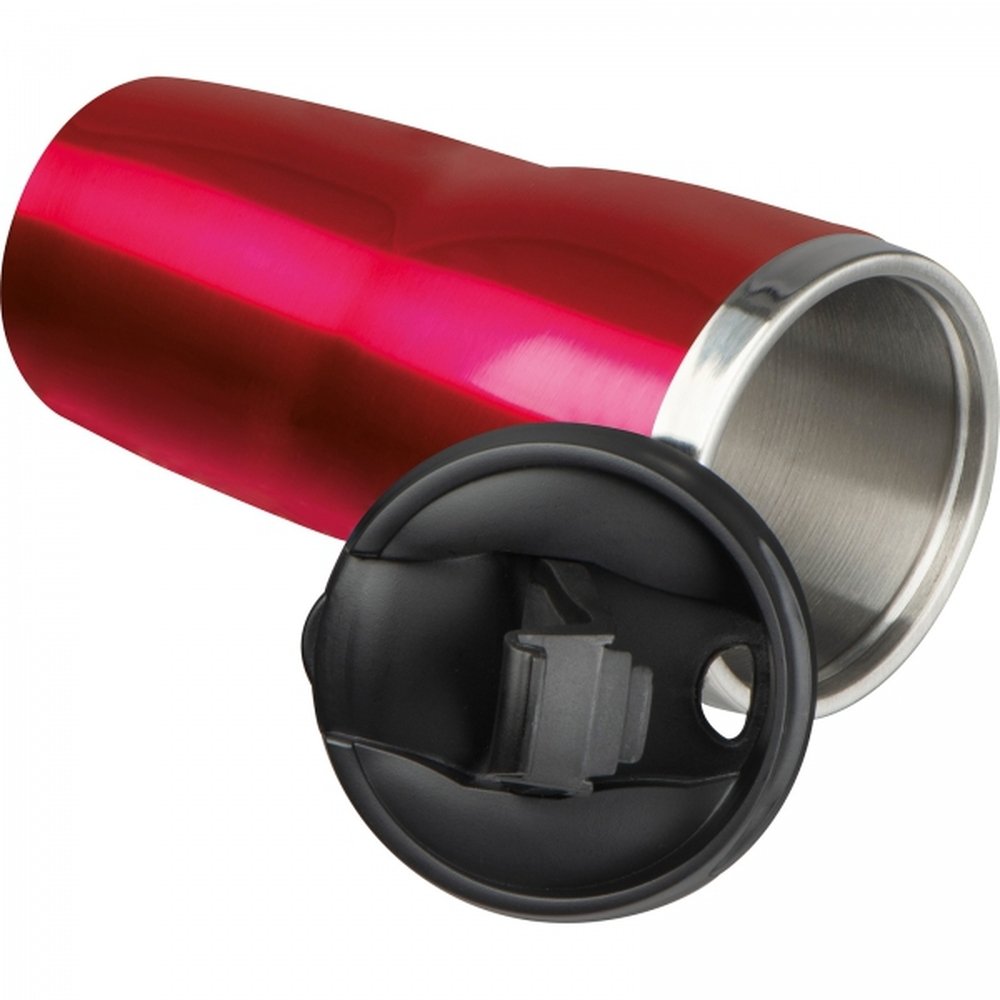 Thermal mug 400 ml ELEONORA red - Image 3
