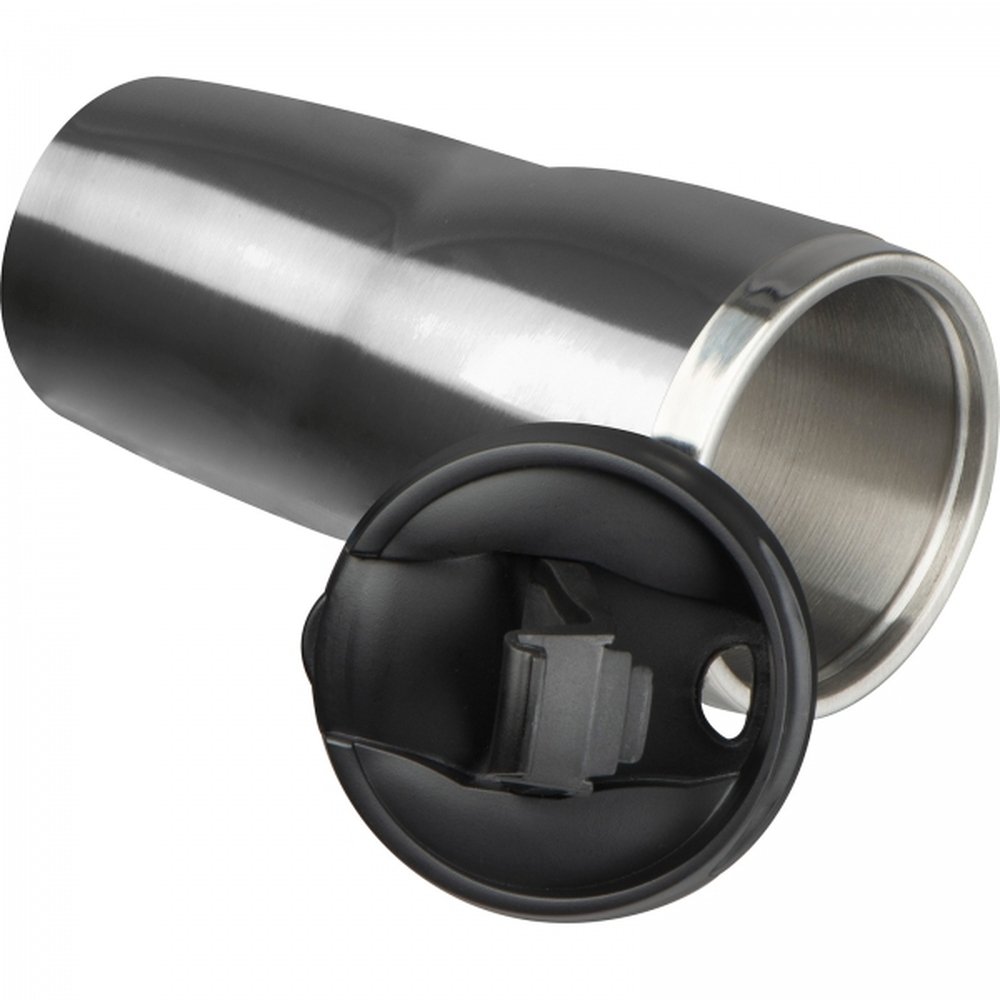 Thermal mug 400 ml ELEONORA grey - Image 3