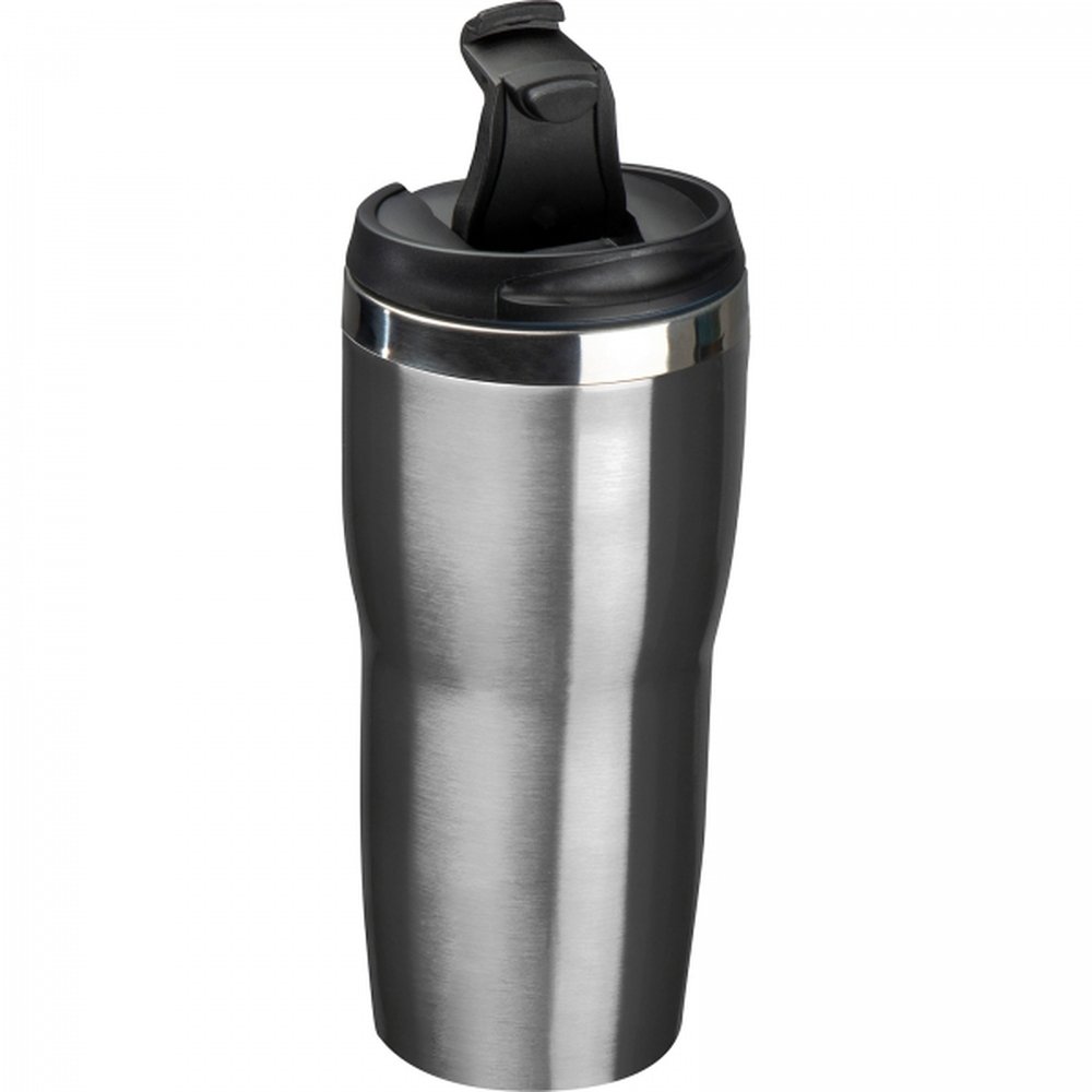 Thermal mug 400 ml ELEONORA grey - Image 4