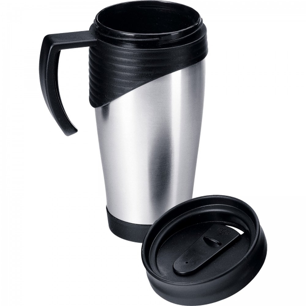 Thermal mug 400 ml PIERO grey - Image 2