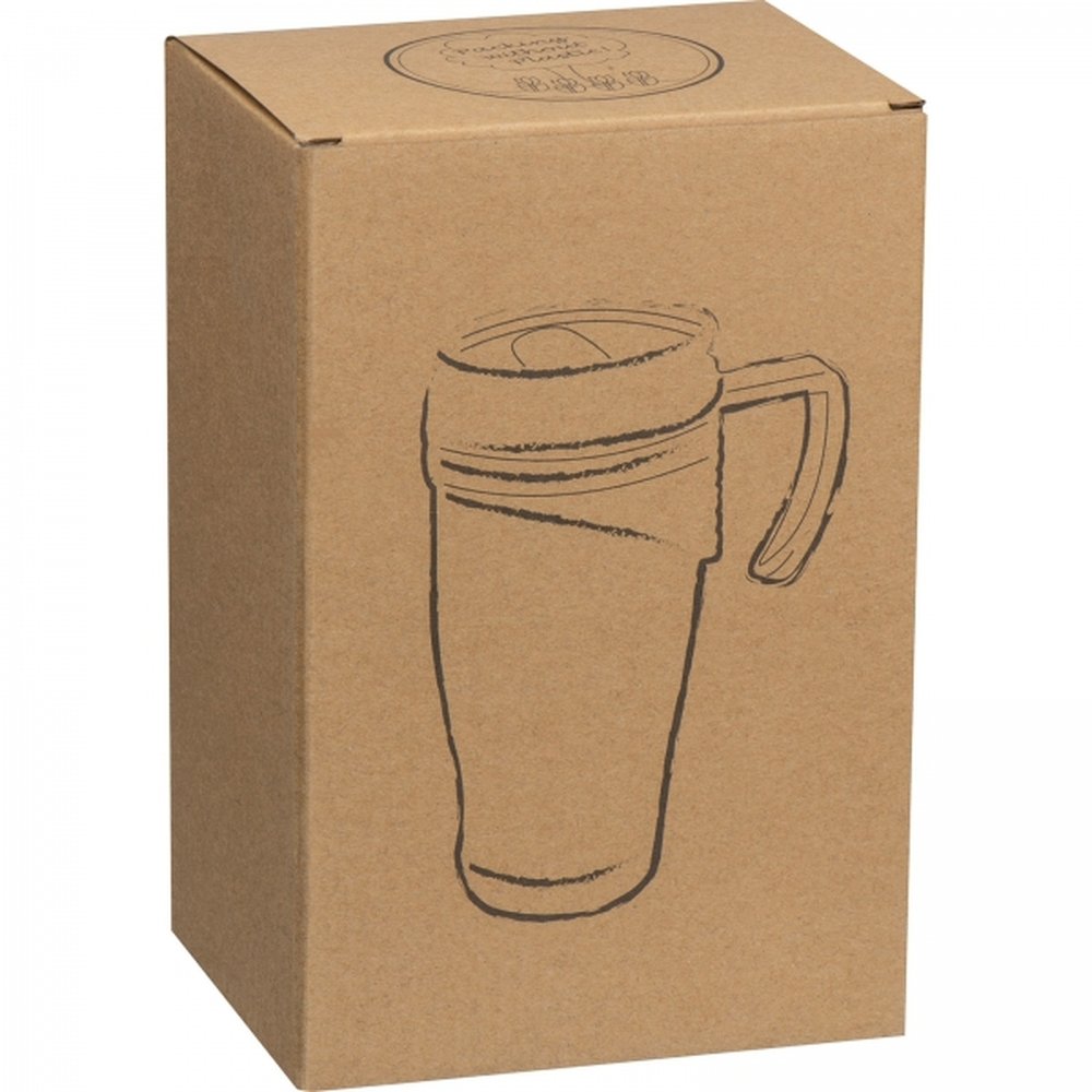 Thermal mug 400 ml PIERO grey - Image 4