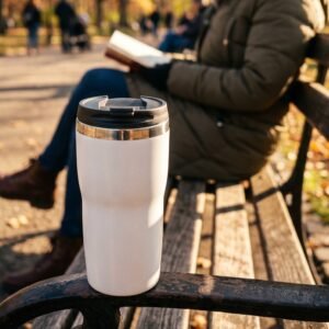 Thermal mug 400 ml ELEONORA white