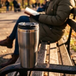 Thermal mug 400 ml ELEONORA grey