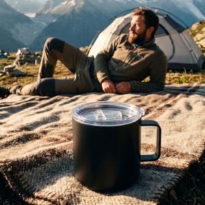 Steel thermal mug 300 ml MAGNUS black