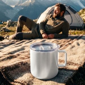 Steel thermal mug 300 ml MAGNUS white