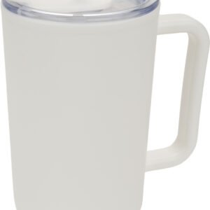 XXL mug with straw 1200 ml TEODORA white