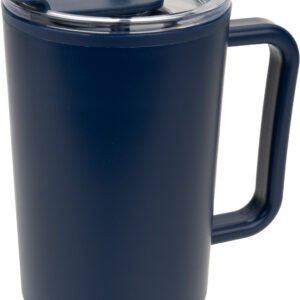 XXL mug with straw 1200 ml TEODORA navy blue