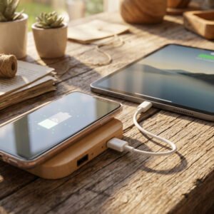 Wireless charger ROMAN beige