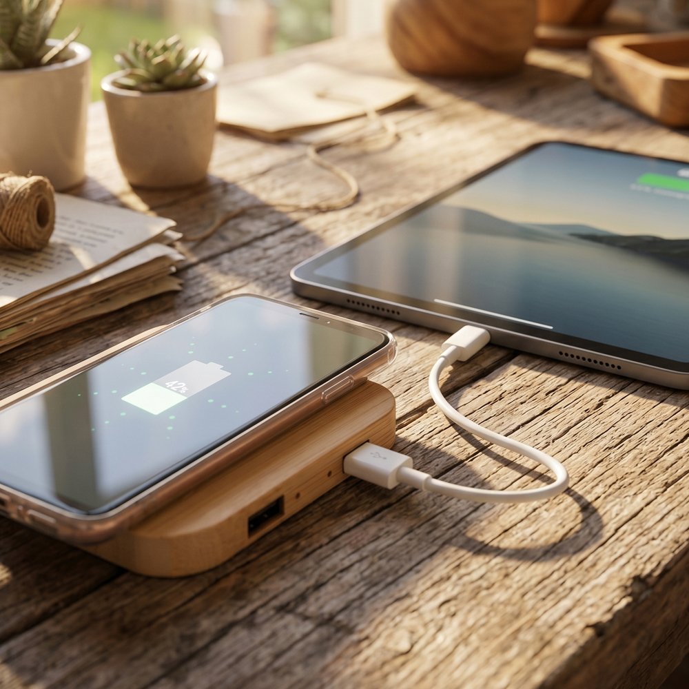 Wireless charger ROMAN beige
