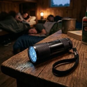 Metal flashlight 9 LED DUNCAN black