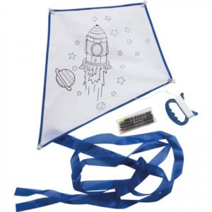 Coloring kite with 4 crayons ELLEN white
