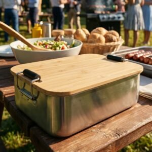 Lunch box 1000 ml ALBA grey