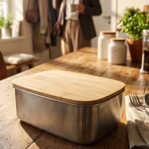Lunch box with cutlery 950 ml JULIANA beige
