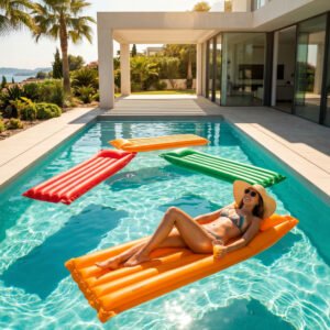 Air mattress AURELIO yellow