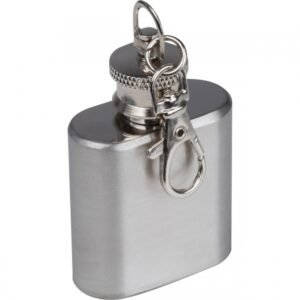 Mini hip flask keychain 30 ml SARAH grey
