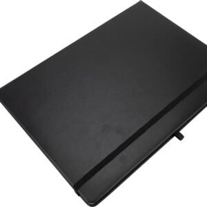 Notebook A4 lined ALEC black