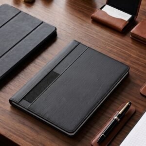 Notebook A5 squared CLELIA black