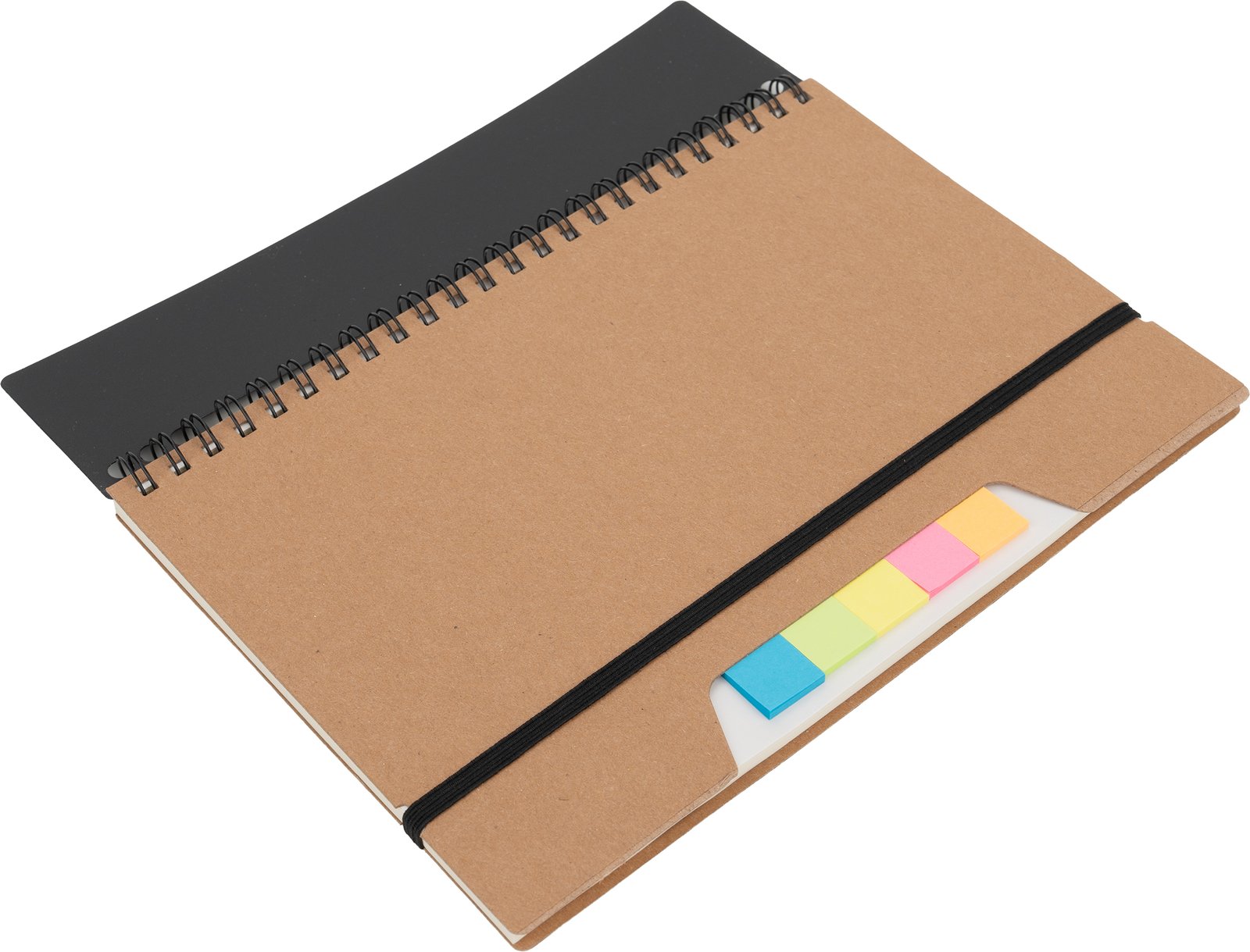 Notebook A5 dotted with sticky markers CATHARINA brown - Image 4
