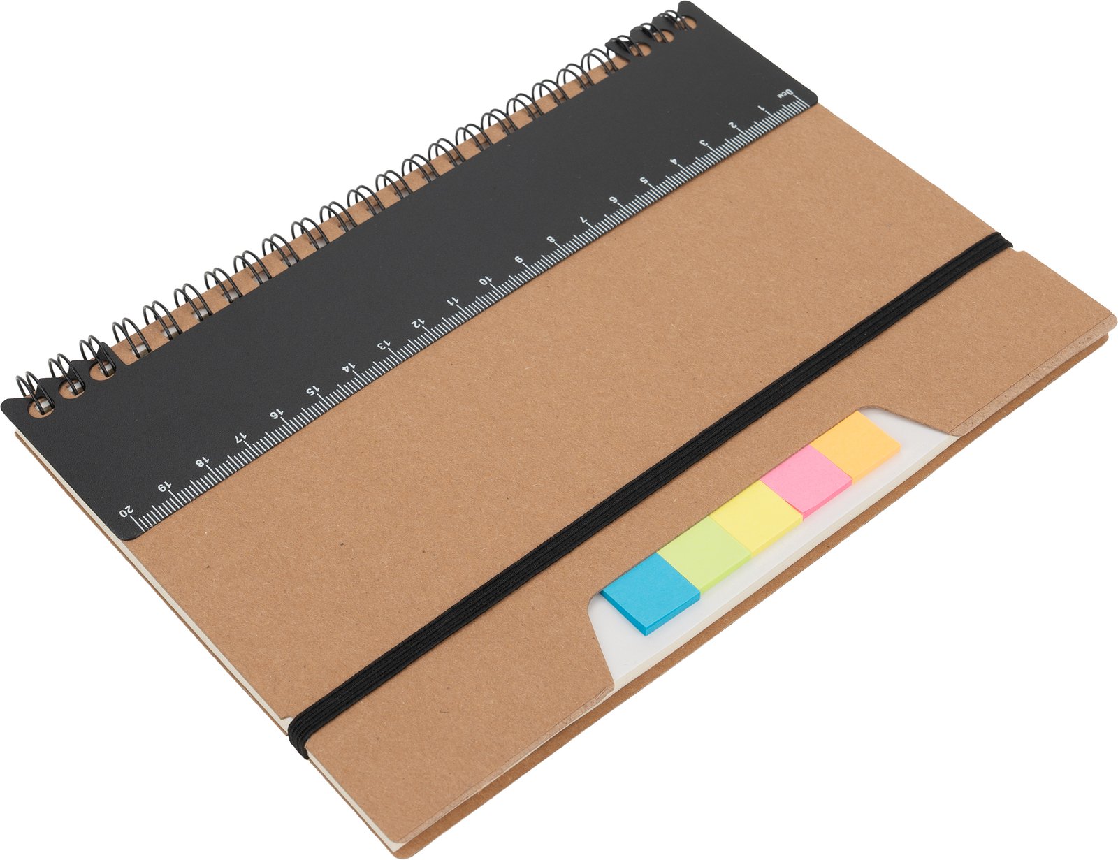 Notebook A5 dotted with sticky markers CATHARINA brown - Image 2