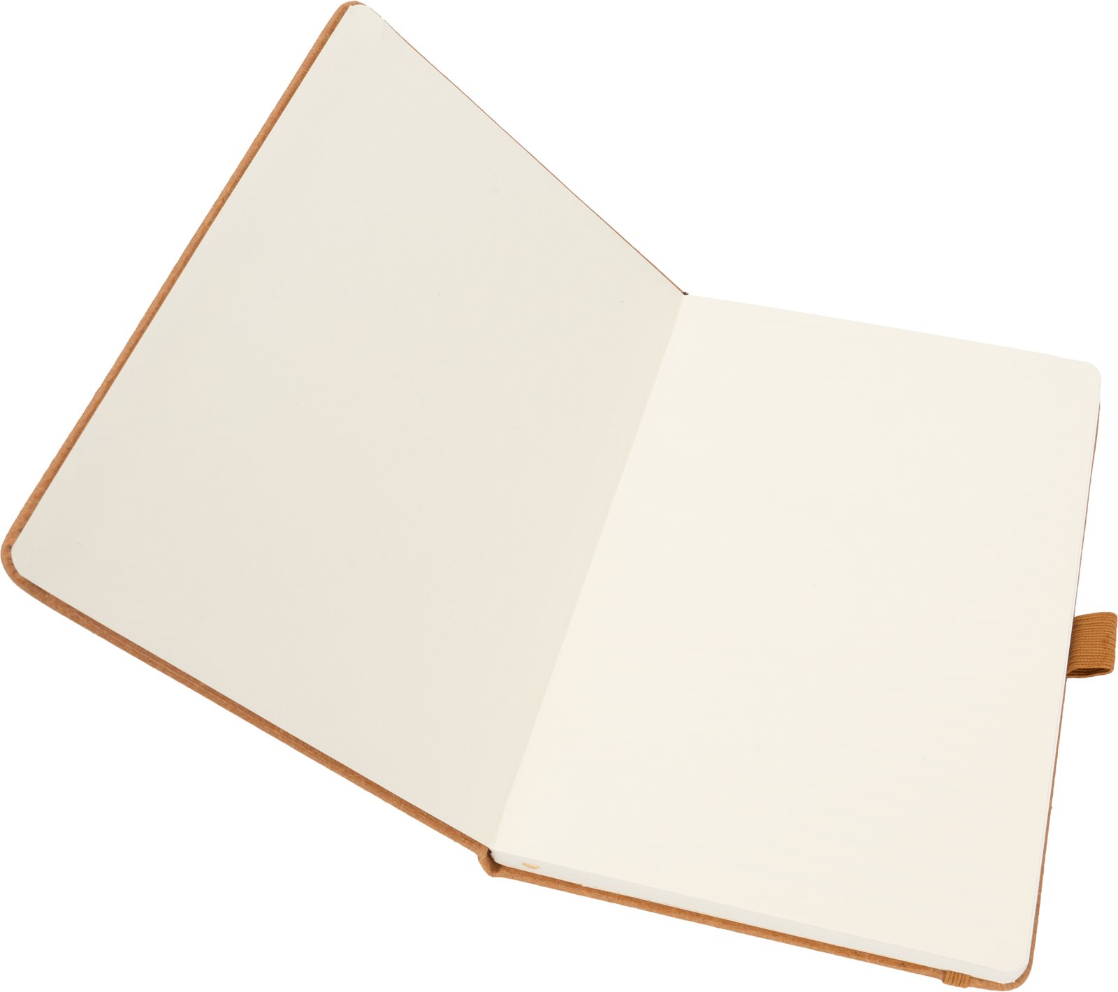A5 lined notebook made of recycled leather TRACY brown - Image 4