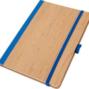 A5 lined notebook made of recycled polyester TEOFILO blue