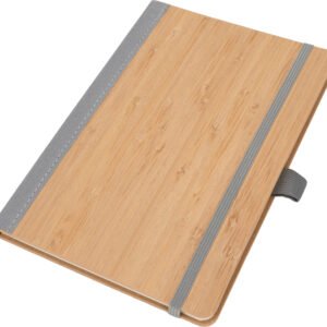 A5 lined notebook made of recycled polyester TEOFILO grey