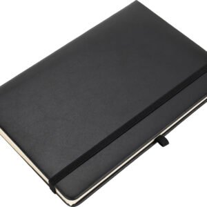 Notebook A5 lined SCARLETT black