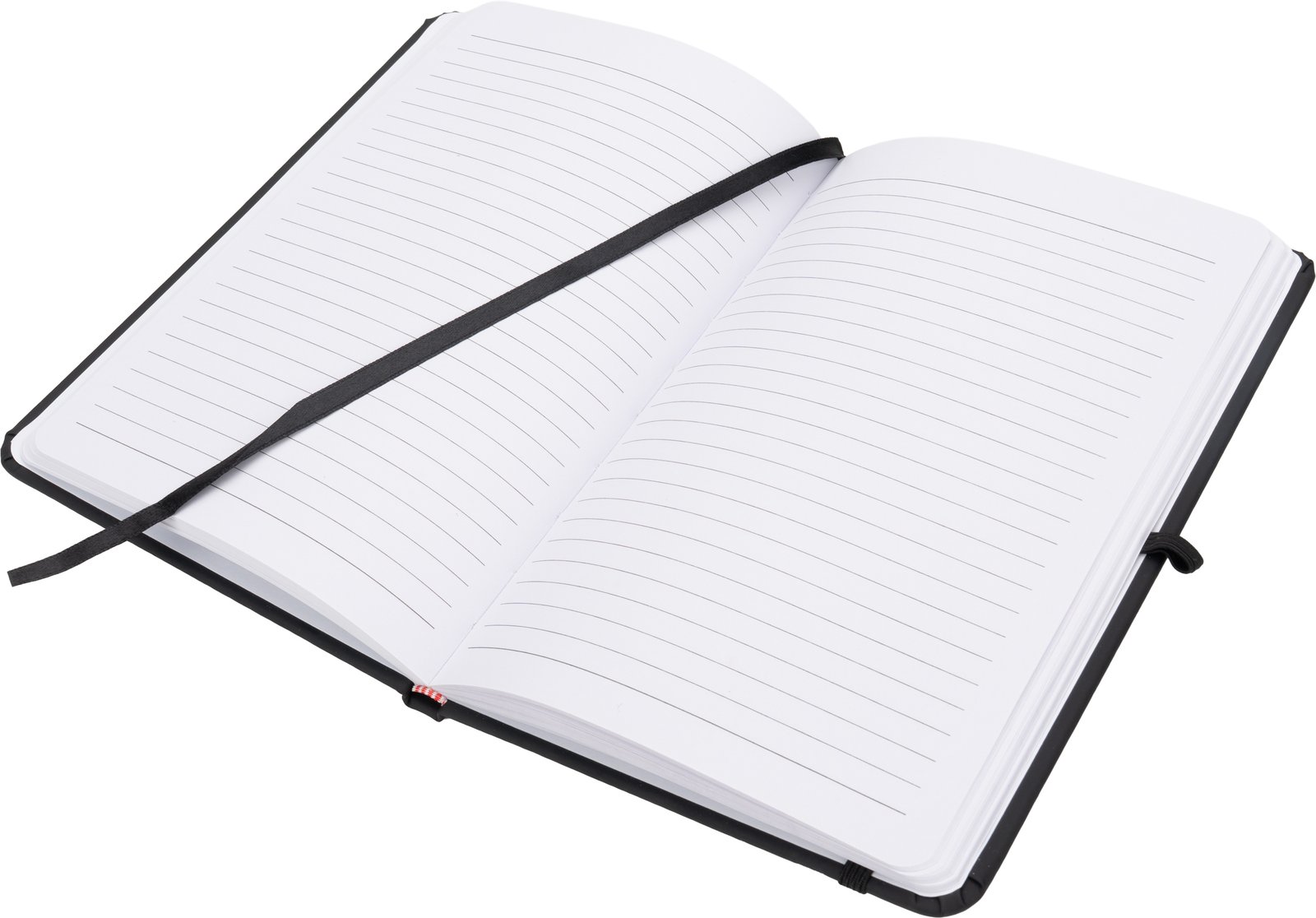 A5 Lined Notebook made of Recycled Materials LORENA black - Image 2