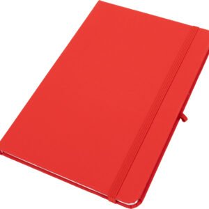 A5 Lined Notebook made of Recycled Materials LORENA red