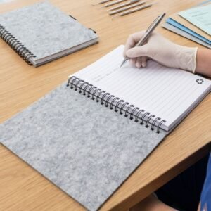 Notebook A5 lined BRENDA grey