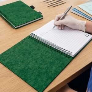 Notebook A5 lined BRENDA dark green