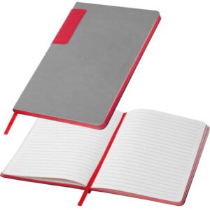 Lined notebook A5 EVAN red