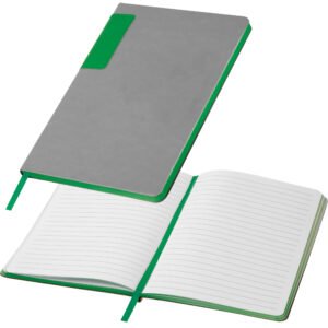 Lined notebook A5 EVAN green