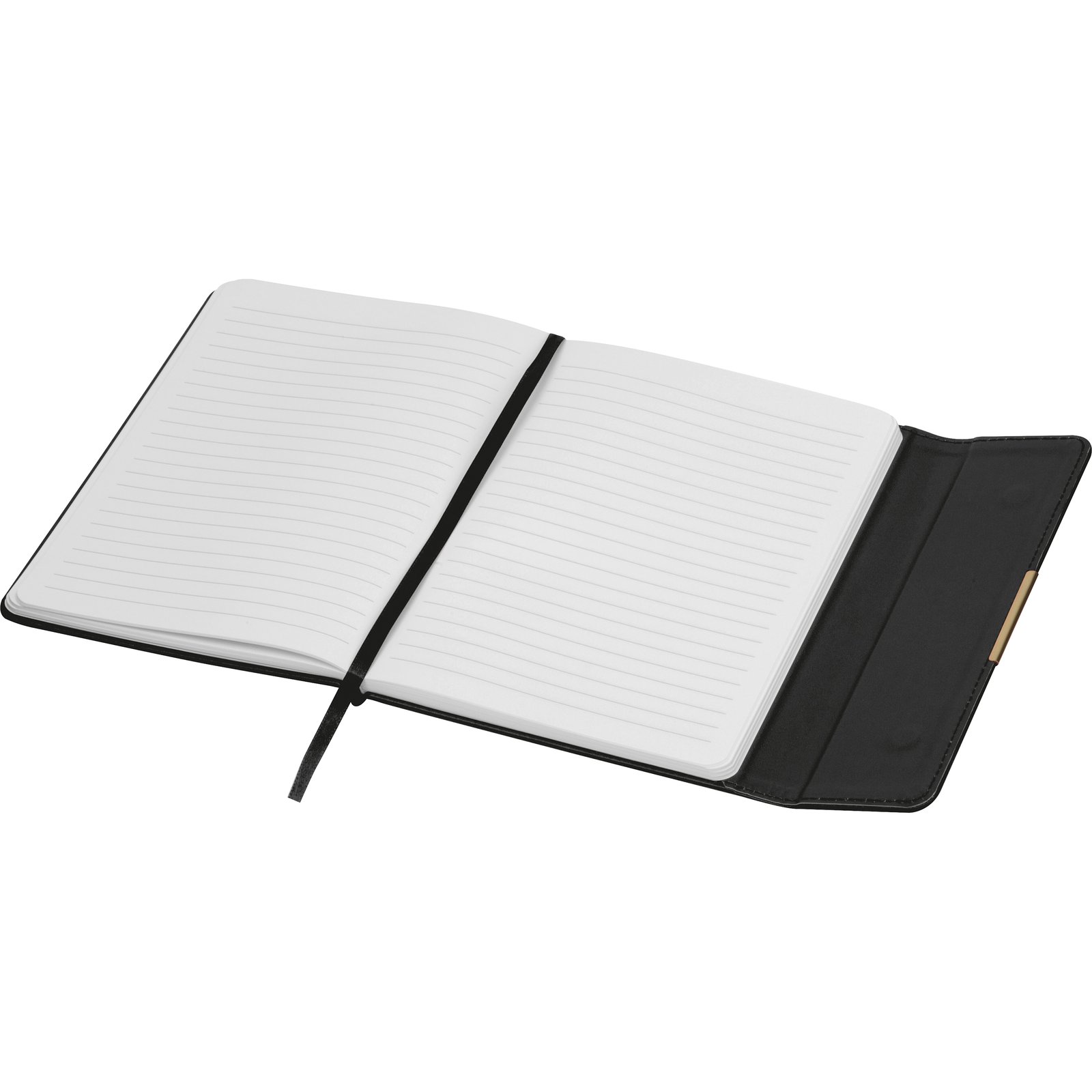 Lined notebook A5 JOSEPH black - Image 3