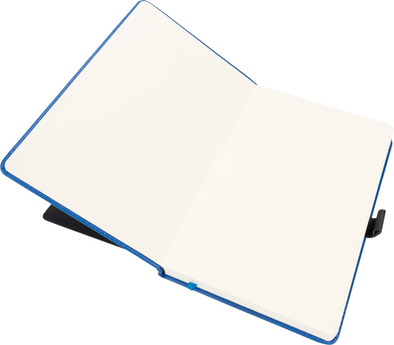 Notebook A5 lined with business card holder MARTIN blue - Image 4