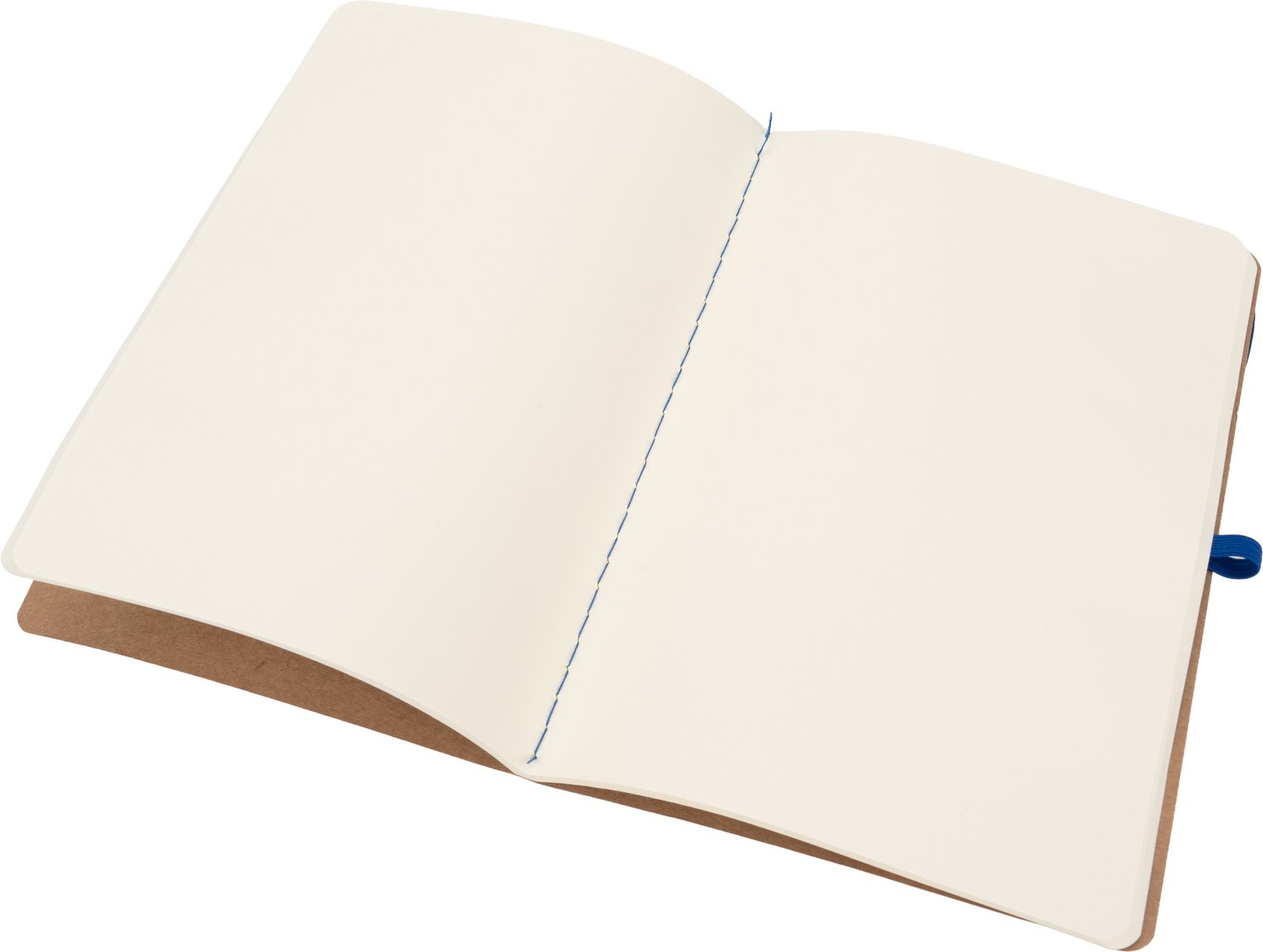A5 notebook with blank pages and pen made of recycled materials CHLOE blue - Image 3