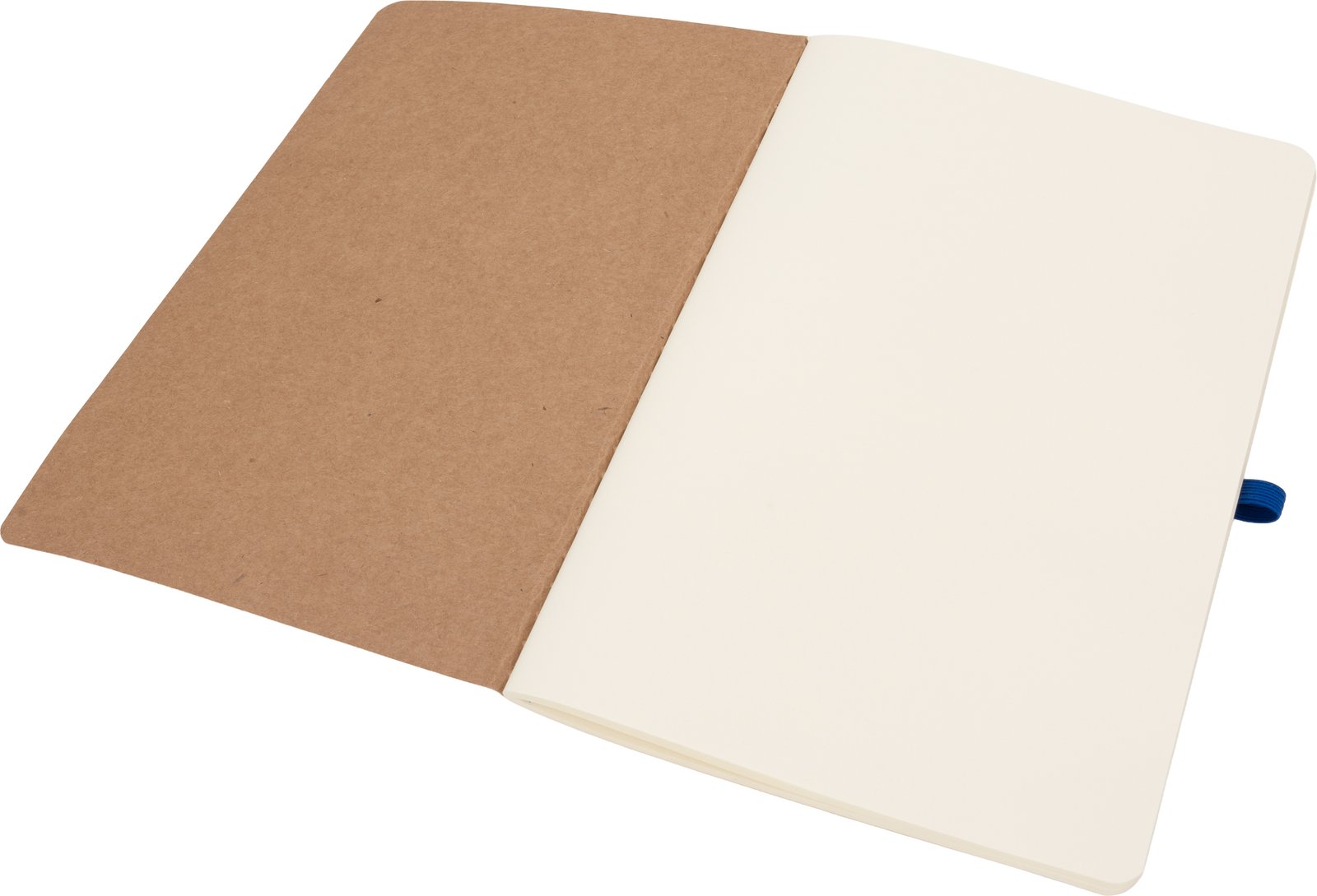 A5 notebook with blank pages and pen made of recycled materials CHLOE blue - Image 4