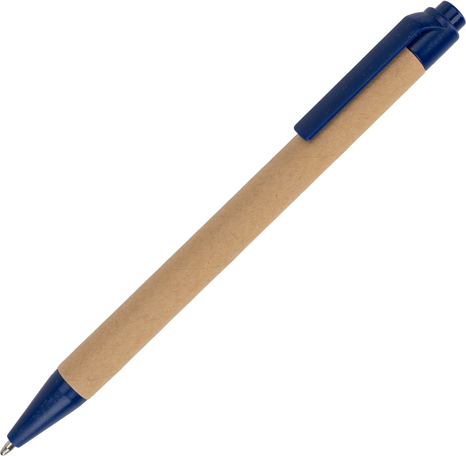 A5 notebook with blank pages and pen made of recycled materials CHLOE blue - Image 5
