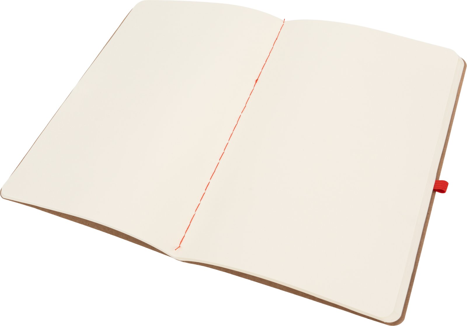 A5 notebook with blank pages and pen made of recycled materials CHLOE red - Image 3