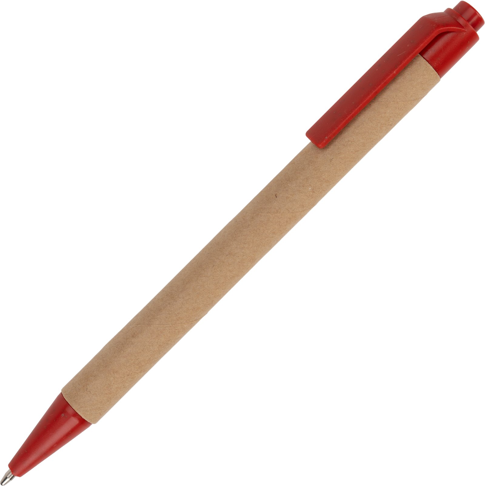 A5 notebook with blank pages and pen made of recycled materials CHLOE red - Image 5