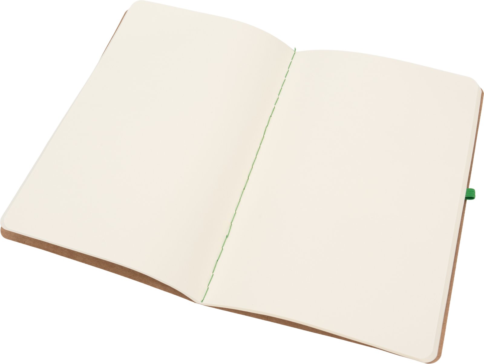 A5 notebook with blank pages and pen made of recycled materials CHLOE green - Image 3