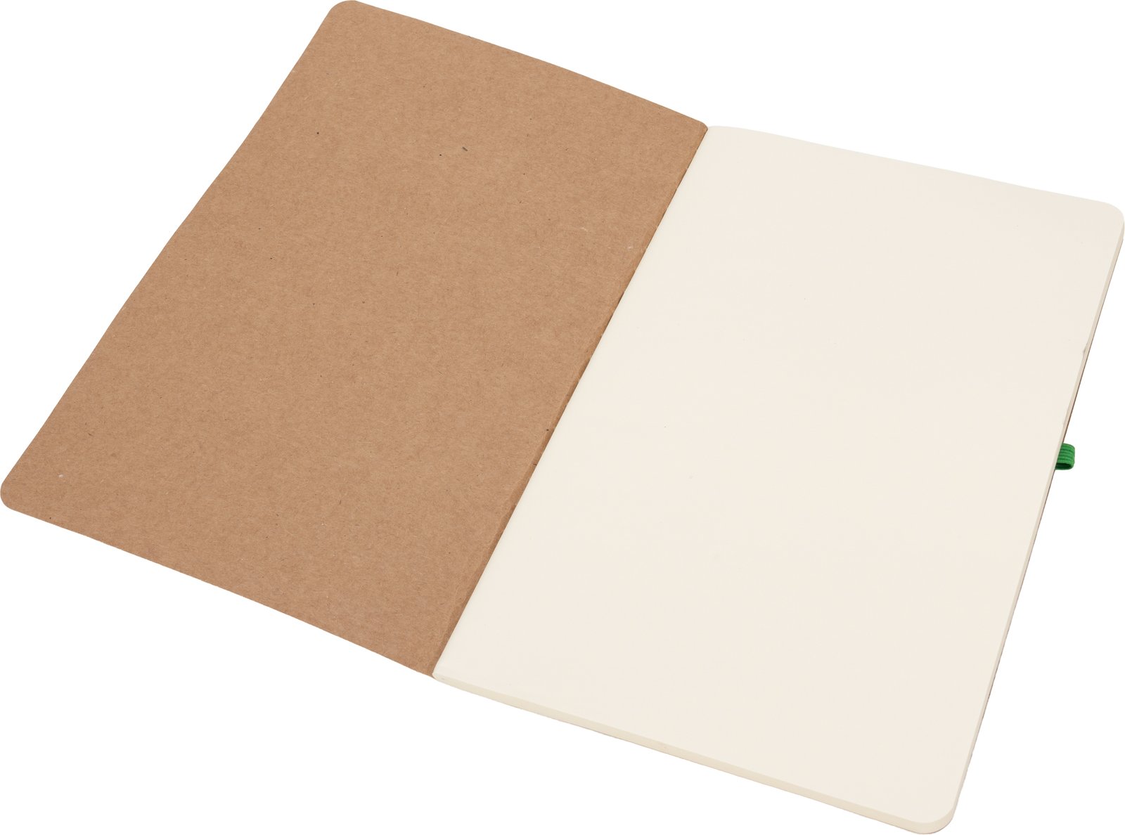 A5 notebook with blank pages and pen made of recycled materials CHLOE green - Image 4