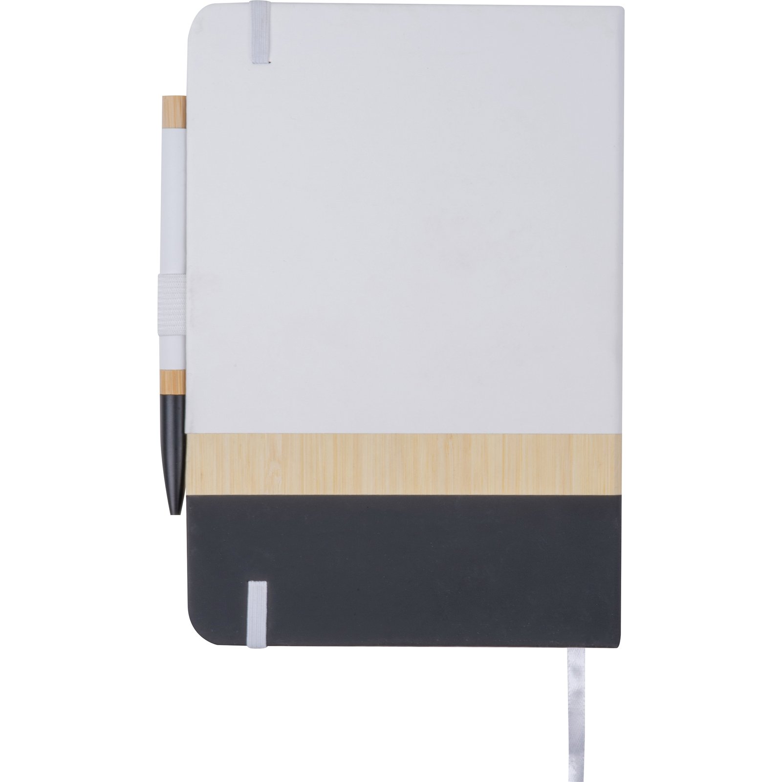 A5 Notebook with Pen made of Recycled Materials AVA white - Image 5