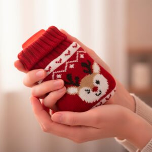 Hand warmer in a Christmas cover ROMEO red