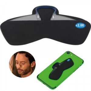 Glasses +2.00 with smartphone case CESARE black