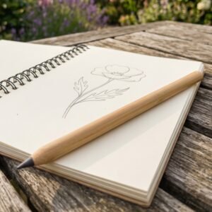 Eternal bamboo pencil AMBER beige