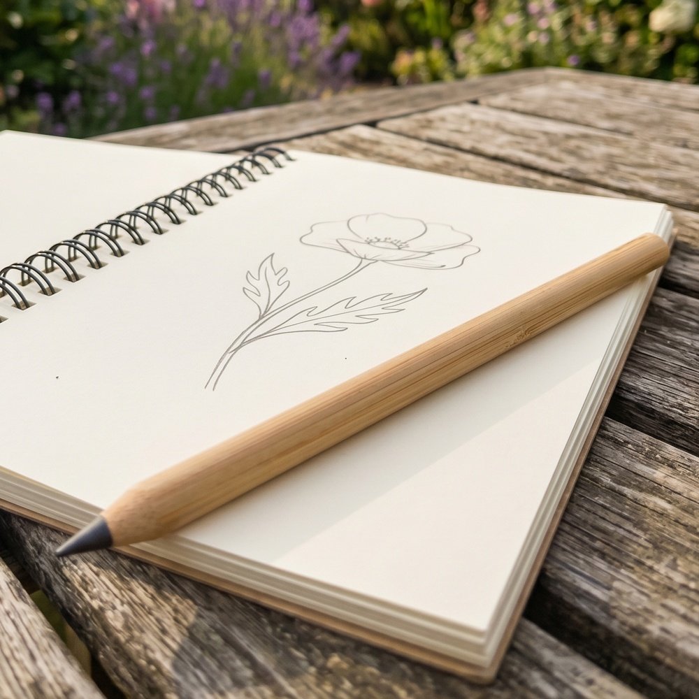 Eternal bamboo pencil AMBER beige