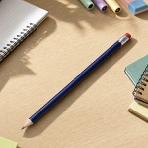 Pencil with eraser STEFAN blue