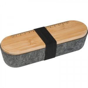 Desk organizer made of recycled felt LUISE dark grey